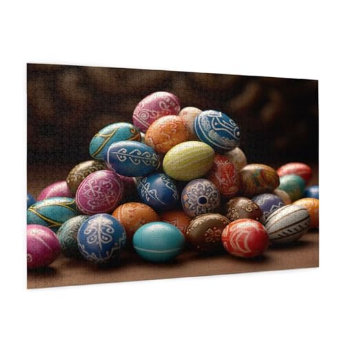 Ostern Puzzle 300 Teile Erwachsene Puzzle Osterei Muster Design mit Geschenkbox-Verpackung als Geschenk für Frauen, Anspruchsvolle Familienaktivität für Anfänger, Zimmer Deko 40 x 28 cm -380y Ostern Puzzle 300 Teile Erwachsene Puzzle Osterei Muster Design mit Geschenkbox-Verpackung als Geschenk für Frauen, Anspruchsvolle Familienaktivität für Anfänger, Zimmer Deko 40 x 28 cm -380y von Zyupwjyy