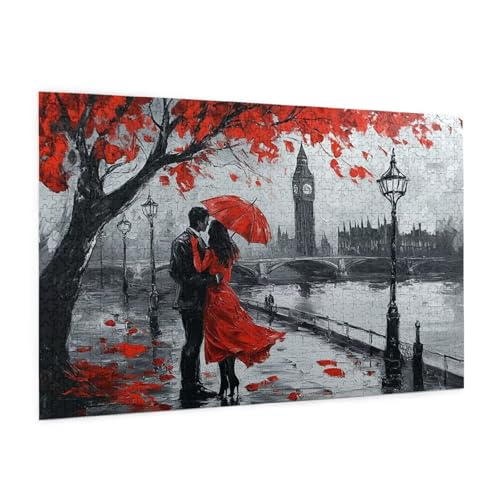 Paris Puzzle 5000 Teile Erwachsene Puzzle Liebhaber Muster Design mit Geschenkbox-Verpackung als Geschenk für Frauen, Anspruchsvolle Familienaktivität für Anfänger, Zimmer Deko 105 x 156 cm -1139y von Zyupwjyy