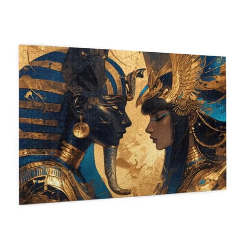 Puzzle Ägypten Puzzle 3000 Teile Pharao Puzzles Erwachsene mit Geschenkbox, DIY Groß Holzpuzzle für Erwachsene, Geschicklichkeitsspiel für Die Ganze Familie Geschenke für Frauen 81 x 122 cm -1123y von Zyupwjyy