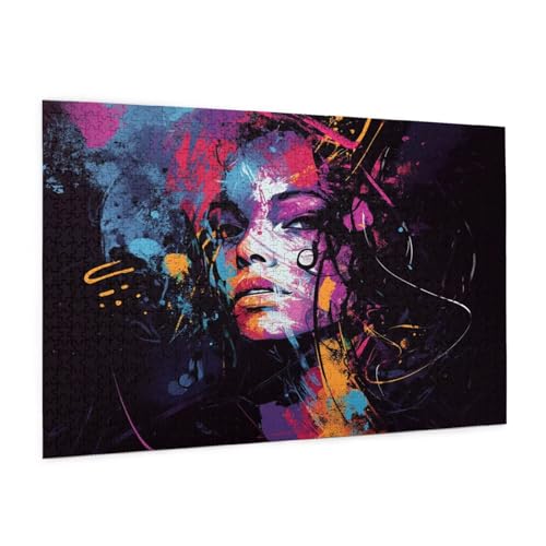 Puzzle Abstrakt Puzzle 1500 Teile Frau Puzzles Erwachsene mit Geschenkbox, DIY Groß Holzpuzzle für Erwachsene, Geschicklichkeitsspiel für Die Ganze Familie Geschenke für Frauen 87 x 57 cm -57y Puzzle Abstrakt Puzzle 1500 Teile Frau Puzzles Erwachsene mit Geschenkbox, DIY Groß Holzpuzzle für Erwachsene, Geschicklichkeitsspiel für Die Ganze Familie Geschenke für Frauen 87 x 57 cm -57y von Zyupwjyy