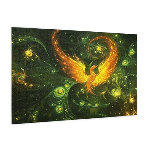 Puzzle Abstrakt Puzzle 1500 Teile Phönix Puzzles Erwachsene mit Geschenkbox, DIY Groß Holzpuzzle für Erwachsene, Geschicklichkeitsspiel für Die Ganze Familie Geschenke für Frauen 87 x 57 cm -43y von Zyupwjyy
