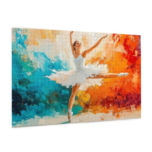 Puzzle Ballett Puzzle 500 Teile Tänzer Puzzles Erwachsene mit Geschenkbox, DIY Groß Holzpuzzle für Erwachsene, Geschicklichkeitsspiel für Die Ganze Familie Geschenke für Frauen 52 x 38 cm -1146y Puzzle Ballett Puzzle 500 Teile Tänzer Puzzles Erwachsene mit Geschenkbox, DIY Groß Holzpuzzle für Erwachsene, Geschicklichkeitsspiel für Die Ganze Familie Geschenke für Frauen 52 x 38 cm -1146y von Zyupwjyy