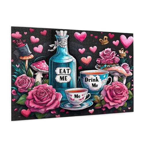 Puzzle Blume Puzzle 1500 Teile Küche Puzzles Erwachsene mit Geschenkbox, DIY Groß Holzpuzzle für Erwachsene, Geschicklichkeitsspiel für Die Ganze Familie Geschenke für Frauen,Wanddeko 87 x 57 cm -485y von Zyupwjyy