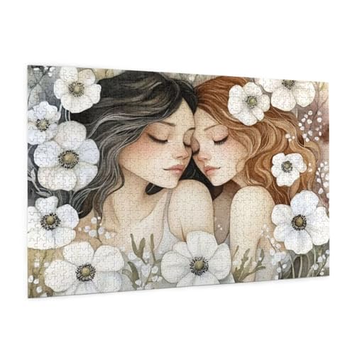 Puzzle Blume Puzzle 1500 Teile Mädchen Puzzles Erwachsene mit Geschenkbox, DIY Groß Holzpuzzle für Erwachsene, Geschicklichkeitsspiel für Die Ganze Familie Geschenke für Frauen 87 x 57 cm -622y von Zyupwjyy