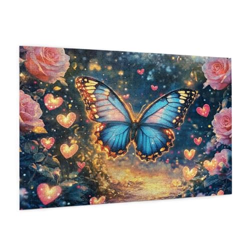 Puzzle Blume Puzzle 1500 Teile Schmetterling Puzzles Erwachsene mit Geschenkbox, DIY Groß Holzpuzzle für Erwachsene, Geschicklichkeitsspiel für Die Ganze Familie Geschenke für Frauen 87 x 57 cm -555y Puzzle Blume Puzzle 1500 Teile Schmetterling Puzzles Erwachsene mit Geschenkbox, DIY Groß Holzpuzzle für Erwachsene, Geschicklichkeitsspiel für Die Ganze Familie Geschenke für Frauen 87 x 57 cm -555y von Zyupwjyy