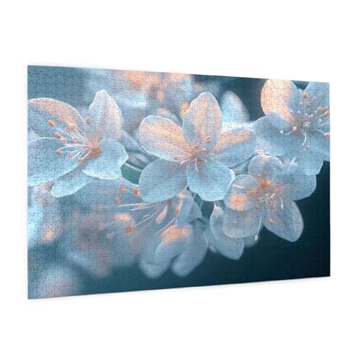 Puzzle Blume Puzzle 500 Teile Anlage Puzzles Erwachsene mit Geschenkbox, DIY Groß Holzpuzzle für Erwachsene, Geschicklichkeitsspiel für Die Ganze Familie Geschenke für Frauen,Wanddeko 52 x 38 cm -672y von Zyupwjyy