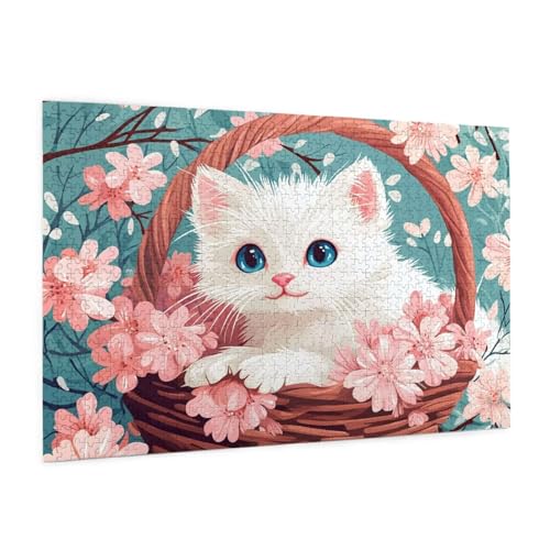 Puzzle Blume Puzzle 500 Teile Katze Puzzles Erwachsene mit Geschenkbox,DIY Groß Holzpuzzle für Erwachsene,Geschicklichkeitsspiel für Die Ganze Familie Geschenke für Frauen,Puzzlegröße 52 x 38 cm -592y Puzzle Blume Puzzle 500 Teile Katze Puzzles Erwachsene mit Geschenkbox,DIY Groß Holzpuzzle für Erwachsene,Geschicklichkeitsspiel für Die Ganze Familie Geschenke für Frauen,Puzzlegröße 52 x 38 cm -592y von Zyupwjyy