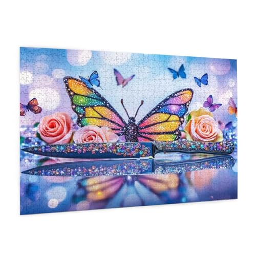 Puzzle Blume Puzzle 500 Teile Schmetterling Puzzles Erwachsene mit Geschenkbox, DIY Groß Holzpuzzle für Erwachsene, Geschicklichkeitsspiel für Die Ganze Familie Geschenke für Frauen 52 x 38 cm -1776y Puzzle Blume Puzzle 500 Teile Schmetterling Puzzles Erwachsene mit Geschenkbox, DIY Groß Holzpuzzle für Erwachsene, Geschicklichkeitsspiel für Die Ganze Familie Geschenke für Frauen 52 x 38 cm -1776y von Zyupwjyy
