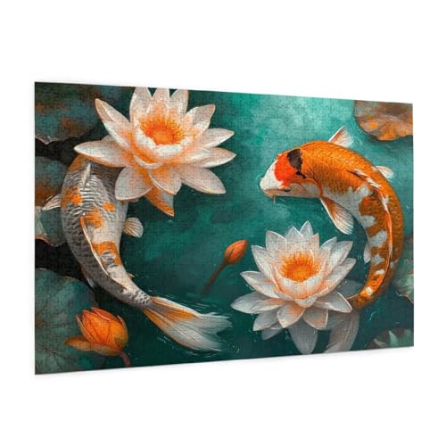 Puzzle Blume Puzzle 6000 Teile Koi-Fische Puzzles Erwachsene mit Geschenkbox, DIY Groß Holzpuzzle für Erwachsene, Geschicklichkeitsspiel für Die Ganze Familie Geschenke für Frauen 105 x 180 cm -560y Puzzle Blume Puzzle 6000 Teile Koi-Fische Puzzles Erwachsene mit Geschenkbox, DIY Groß Holzpuzzle für Erwachsene, Geschicklichkeitsspiel für Die Ganze Familie Geschenke für Frauen 105 x 180 cm -560y von Zyupwjyy