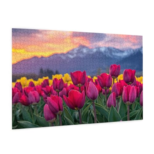 Puzzle Blume Puzzle 6000 Teile Landschaft Puzzles Erwachsene mit Geschenkbox, DIY Groß Holzpuzzle für Erwachsene, Geschicklichkeitsspiel für Die Ganze Familie Geschenke für Frauen 105 x 180 cm -569y von Zyupwjyy