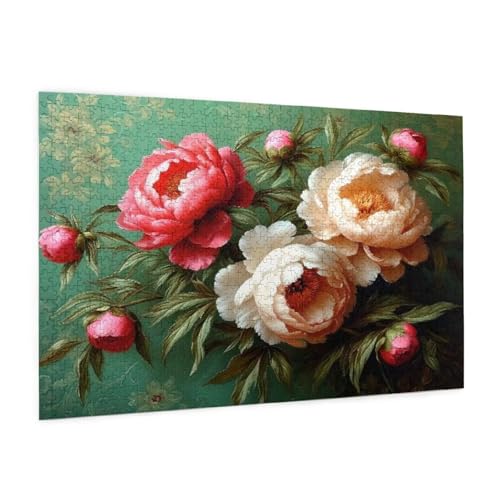 Puzzle Blume Puzzle 6000 Teile Retro Puzzles Erwachsene mit Geschenkbox, DIY Groß Holzpuzzle für Erwachsene, Geschicklichkeitsspiel für Die Ganze Familie Geschenke für Frauen 105 x 180 cm -535y von Zyupwjyy