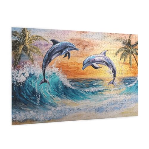 Puzzle Delphin Puzzle 1500 Teile Landschaft Puzzles Erwachsene mit Geschenkbox, DIY Groß Holzpuzzle für Erwachsene, Geschicklichkeitsspiel für Die Ganze Familie Geschenke für Frauen 87 x 57 cm -1667y Puzzle Delphin Puzzle 1500 Teile Landschaft Puzzles Erwachsene mit Geschenkbox, DIY Groß Holzpuzzle für Erwachsene, Geschicklichkeitsspiel für Die Ganze Familie Geschenke für Frauen 87 x 57 cm -1667y von Zyupwjyy
