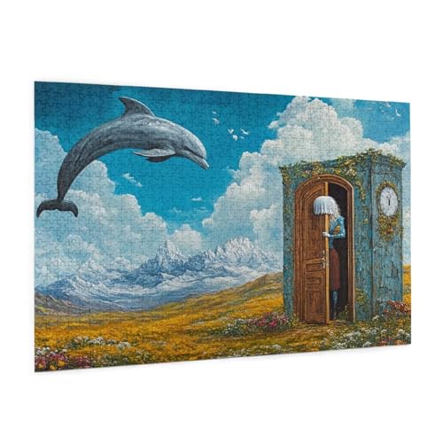 Puzzle Delphin Puzzle 500 Teile Landschaft Puzzles Erwachsene mit Geschenkbox, DIY Groß Holzpuzzle für Erwachsene, Geschicklichkeitsspiel für Die Ganze Familie Geschenke für Frauen 52 x 38 cm -1668y Puzzle Delphin Puzzle 500 Teile Landschaft Puzzles Erwachsene mit Geschenkbox, DIY Groß Holzpuzzle für Erwachsene, Geschicklichkeitsspiel für Die Ganze Familie Geschenke für Frauen 52 x 38 cm -1668y von Zyupwjyy