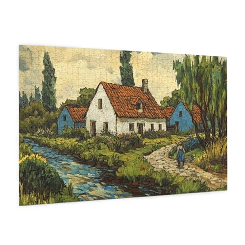 Puzzle Dorf Puzzle 1500 Teile Landschaft Puzzles Erwachsene mit Geschenkbox, DIY Groß Holzpuzzle für Erwachsene, Geschicklichkeitsspiel für Die Ganze Familie Geschenke für Frauen 87 x 57 cm -1016y Puzzle Dorf Puzzle 1500 Teile Landschaft Puzzles Erwachsene mit Geschenkbox, DIY Groß Holzpuzzle für Erwachsene, Geschicklichkeitsspiel für Die Ganze Familie Geschenke für Frauen 87 x 57 cm -1016y von Zyupwjyy