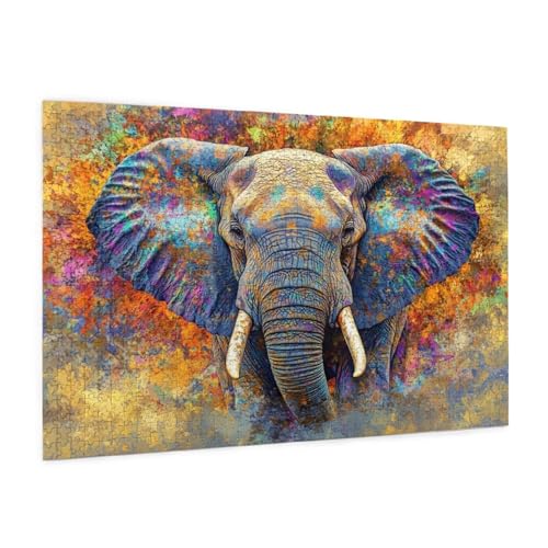 Puzzle Elefant Puzzle 6000 Teile Tier Puzzles Erwachsene mit Geschenkbox, DIY Groß Holzpuzzle für Erwachsene, Geschicklichkeitsspiel für Die Ganze Familie Geschenke für Frauen 105 x 180 cm -1233y von Zyupwjyy