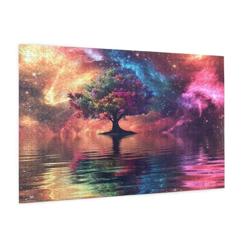 Puzzle Fantastisch Puzzle 3000 Teile Baum Des Lebens Puzzles Erwachsene mit Geschenkbox,Groß Holzpuzzle für Erwachsene,Geschicklichkeitsspiel für Die Ganze Familie Geschenke für Frauen 81x122cm -2156y von Zyupwjyy
