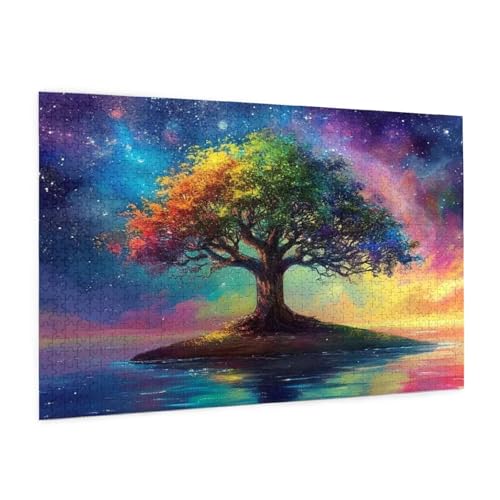 Puzzle Fantastisch Puzzle 6000 Teile Baum Des Lebens Puzzles Erwachsene mit Geschenkbox,Groß Holzpuzzle für Erwachsene,Kreative Unterhaltung für Die Ganze Familie Geschenke für Frauen 105x180cm -2157y von Zyupwjyy