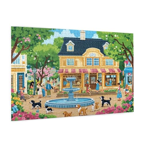 Puzzle Frühling Puzzle 3000 Teile Speichern Puzzles Erwachsene mit Geschenkbox, DIY Groß Holzpuzzle für Erwachsene, Geschicklichkeitsspiel für Die Ganze Familie Geschenke für Frauen 81 x 122 cm -70y von Zyupwjyy
