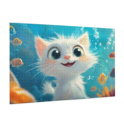 Puzzle Glücklich Puzzle 500 Teile Katze Puzzles Erwachsene mit Geschenkbox, DIY Groß Holzpuzzle für Erwachsene, Geschicklichkeitsspiel für Die Ganze Familie Geschenke für Frauen 52 x 38 cm -771y Puzzle Glücklich Puzzle 500 Teile Katze Puzzles Erwachsene mit Geschenkbox, DIY Groß Holzpuzzle für Erwachsene, Geschicklichkeitsspiel für Die Ganze Familie Geschenke für Frauen 52 x 38 cm -771y von Zyupwjyy