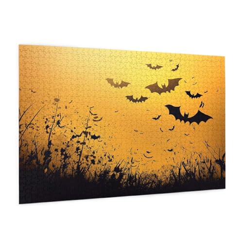 Puzzle Halloween Puzzle 500 Teile Tier Puzzles Erwachsene mit Geschenkbox, DIY Groß Holzpuzzle für Erwachsene, Geschicklichkeitsspiel für Die Ganze Familie Geschenke für Frauen 52 x 38 cm -1002y Puzzle Halloween Puzzle 500 Teile Tier Puzzles Erwachsene mit Geschenkbox, DIY Groß Holzpuzzle für Erwachsene, Geschicklichkeitsspiel für Die Ganze Familie Geschenke für Frauen 52 x 38 cm -1002y von Zyupwjyy