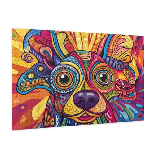 Puzzle Hund Puzzle 3000 Teile Abstrakt Puzzles Erwachsene mit Geschenkbox, DIY Groß Holzpuzzle für Erwachsene, Geschicklichkeitsspiel für Die Ganze Familie Geschenke für Frauen 81 x 122 cm -1544y Puzzle Hund Puzzle 3000 Teile Abstrakt Puzzles Erwachsene mit Geschenkbox, DIY Groß Holzpuzzle für Erwachsene, Geschicklichkeitsspiel für Die Ganze Familie Geschenke für Frauen 81 x 122 cm -1544y von Zyupwjyy