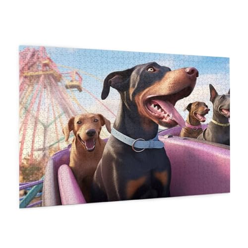 Puzzle Hund Puzzle 3000 Teile Interessant Puzzles Erwachsene mit Geschenkbox, DIY Groß Holzpuzzle für Erwachsene, Geschicklichkeitsspiel für Die Ganze Familie Geschenke für Frauen 81 x 122 cm -399y von Zyupwjyy