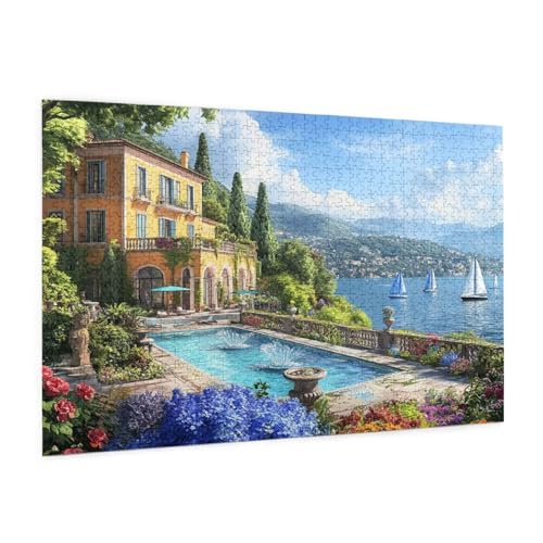 Puzzle Italien Puzzle 6000 Teile Landschaft Puzzles Erwachsene mit Geschenkbox, DIY Groß Holzpuzzle für Erwachsene,Geschicklichkeitsspiel für Die Ganze Familie Geschenke für Frauen 105 x 180 cm -2306y von Zyupwjyy