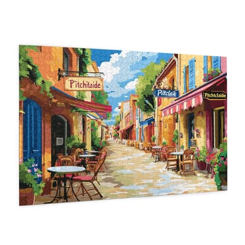 Puzzle Italien Puzzle 6000 Teile Straße Puzzles Erwachsene mit Geschenkbox, DIY Groß Holzpuzzle für Erwachsene, Geschicklichkeitsspiel für Die Ganze Familie Geschenke für Frauen 105 x 180 cm -2310y von Zyupwjyy