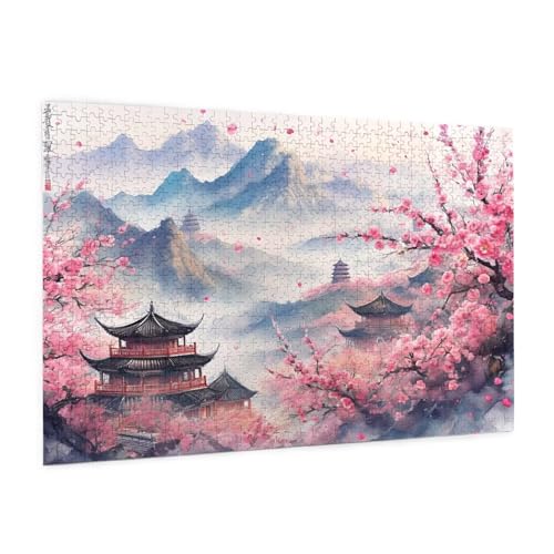 Puzzle Japan Puzzle 3000 Teile Landschaft Puzzles Erwachsene mit Geschenkbox, DIY Groß Holzpuzzle für Erwachsene, Geschicklichkeitsspiel für Die Ganze Familie Geschenke für Frauen 81 x 122 cm -2235y von Zyupwjyy