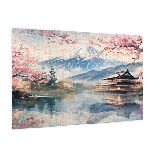 Puzzle Japan Puzzle 6000 Teile Landschaft Puzzles Erwachsene mit Geschenkbox, DIY Groß Holzpuzzle für Erwachsene, Geschicklichkeitsspiel für Die Ganze Familie Geschenke für Frauen 105 x 180 cm -2224y von Zyupwjyy