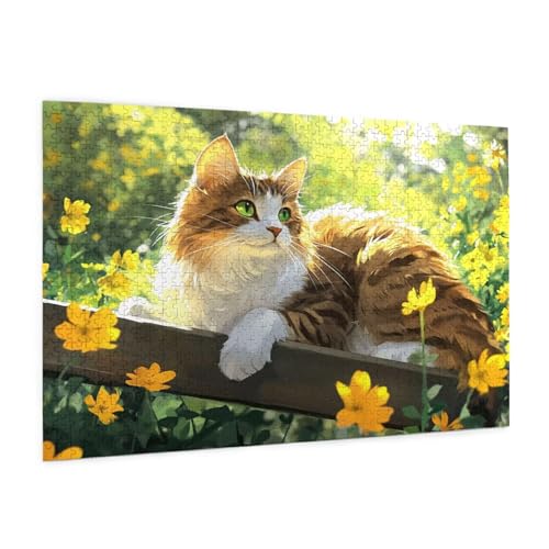 Puzzle Katze Puzzle 3000 Teile Tier Puzzles Erwachsene mit Geschenkbox, DIY Groß Holzpuzzle für Erwachsene, Geschicklichkeitsspiel für Die Ganze Familie Geschenke für Frauen,Wanddeko 81 x 122 cm -876y Puzzle Katze Puzzle 3000 Teile Tier Puzzles Erwachsene mit Geschenkbox, DIY Groß Holzpuzzle für Erwachsene, Geschicklichkeitsspiel für Die Ganze Familie Geschenke für Frauen,Wanddeko 81 x 122 cm -876y von Zyupwjyy