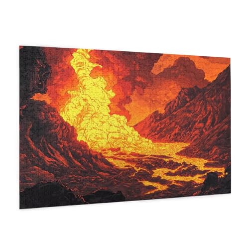Puzzle Landschaft Puzzle 3000 Teile Vulkan Puzzles Erwachsene mit Geschenkbox, DIY Groß Holzpuzzle für Erwachsene, Geschicklichkeitsspiel für Die Ganze Familie Geschenke für Frauen 81 x 122 cm -264y Puzzle Landschaft Puzzle 3000 Teile Vulkan Puzzles Erwachsene mit Geschenkbox, DIY Groß Holzpuzzle für Erwachsene, Geschicklichkeitsspiel für Die Ganze Familie Geschenke für Frauen 81 x 122 cm -264y von Zyupwjyy
