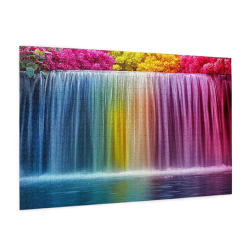 Puzzle Landschaft Puzzle 3000 Teile Wasserfall Puzzles Erwachsene mit Geschenkbox,DIY Groß Holzpuzzle für Erwachsene,Geschicklichkeitsspiel für Die Ganze Familie Geschenke für Frauen 81 x 122 cm -283y von Zyupwjyy