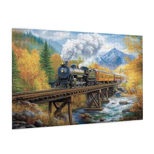 Puzzle Landschaft Puzzle 3000 Teile Zug Puzzles Erwachsene mit Geschenkbox, DIY Groß Holzpuzzle für Erwachsene, Geschicklichkeitsspiel für Die Ganze Familie Geschenke für Frauen 81 x 122 cm -263y Puzzle Landschaft Puzzle 3000 Teile Zug Puzzles Erwachsene mit Geschenkbox, DIY Groß Holzpuzzle für Erwachsene, Geschicklichkeitsspiel für Die Ganze Familie Geschenke für Frauen 81 x 122 cm -263y von Zyupwjyy