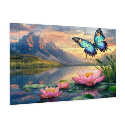 Puzzle Landschaft Puzzle 500 Teile Schmetterling Puzzles Erwachsene mit Geschenkbox, DIY Groß Holzpuzzle für Erwachsene,Geschicklichkeitsspiel für Die Ganze Familie Geschenke für Frauen 52x38cm -1434y Puzzle Landschaft Puzzle 500 Teile Schmetterling Puzzles Erwachsene mit Geschenkbox, DIY Groß Holzpuzzle für Erwachsene,Geschicklichkeitsspiel für Die Ganze Familie Geschenke für Frauen 52x38cm -1434y von Zyupwjyy