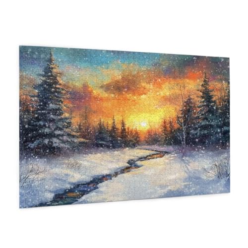 Puzzle Landschaft Puzzle 500 Teile Winter Puzzles Erwachsene mit Geschenkbox, DIY Groß Holzpuzzle für Erwachsene, Geschicklichkeitsspiel für Die Ganze Familie Geschenke für Frauen 52 x 38 cm -1428y Puzzle Landschaft Puzzle 500 Teile Winter Puzzles Erwachsene mit Geschenkbox, DIY Groß Holzpuzzle für Erwachsene, Geschicklichkeitsspiel für Die Ganze Familie Geschenke für Frauen 52 x 38 cm -1428y von Zyupwjyy