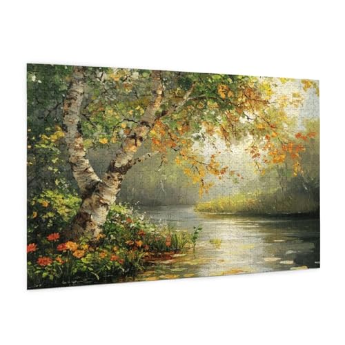 Puzzle Landschaft Puzzle 6000 Teile Baum Puzzles Erwachsene mit Geschenkbox, DIY Groß Holzpuzzle für Erwachsene, Geschicklichkeitsspiel für Die Ganze Familie Geschenke für Frauen 105 x 180 cm -297y von Zyupwjyy