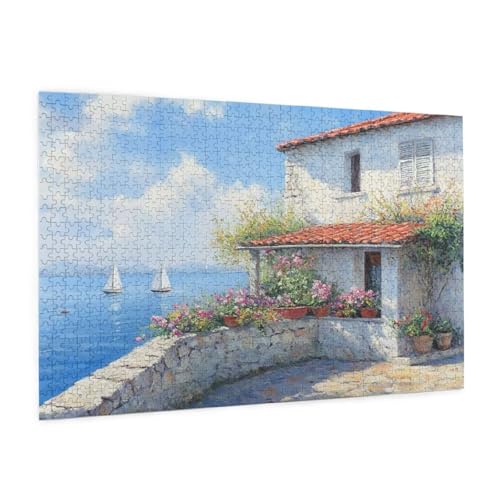 Puzzle Landschaft Puzzle 6000 Teile Meer Puzzles Erwachsene mit Geschenkbox, DIY Groß Holzpuzzle für Erwachsene, Geschicklichkeitsspiel für Die Ganze Familie Geschenke für Frauen 105 x 180 cm -254y von Zyupwjyy