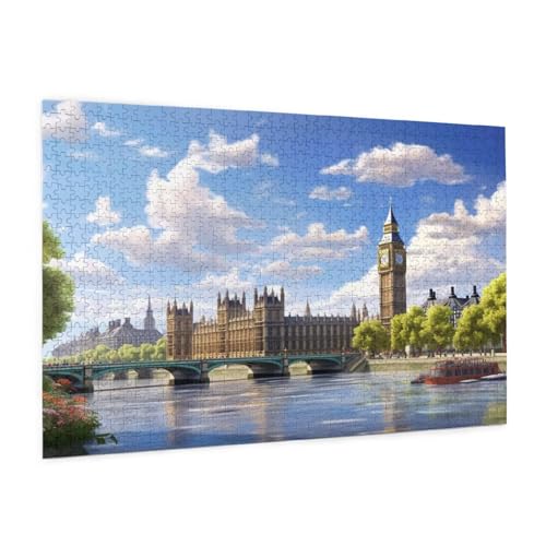 Puzzle London Puzzle 1500 Teile Landschaft Puzzles Erwachsene mit Geschenkbox, DIY Groß Holzpuzzle für Erwachsene, Geschicklichkeitsspiel für Die Ganze Familie Geschenke für Frauen 87 x 57 cm -827y Puzzle London Puzzle 1500 Teile Landschaft Puzzles Erwachsene mit Geschenkbox, DIY Groß Holzpuzzle für Erwachsene, Geschicklichkeitsspiel für Die Ganze Familie Geschenke für Frauen 87 x 57 cm -827y von Zyupwjyy