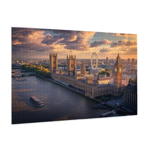 Puzzle London Puzzle 500 Teile Stadt Puzzles Erwachsene mit Geschenkbox, DIY Groß Holzpuzzle für Erwachsene, Geschicklichkeitsspiel für Die Ganze Familie Geschenke für Frauen,Wanddeko 52 x 38 cm -815y Puzzle London Puzzle 500 Teile Stadt Puzzles Erwachsene mit Geschenkbox, DIY Groß Holzpuzzle für Erwachsene, Geschicklichkeitsspiel für Die Ganze Familie Geschenke für Frauen,Wanddeko 52 x 38 cm -815y von Zyupwjyy
