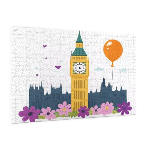Puzzle London Puzzle 6000 Teile Landschaft Puzzles Erwachsene mit Geschenkbox, DIY Groß Holzpuzzle für Erwachsene, Geschicklichkeitsspiel für Die Ganze Familie Geschenke für Frauen 105 x 180 cm -828y von Zyupwjyy