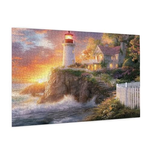 Puzzle Meer Puzzle 1500 Teile Landschaft Puzzles Erwachsene mit Geschenkbox, DIY Groß Holzpuzzle für Erwachsene, Geschicklichkeitsspiel für Die Ganze Familie Geschenke für Frauen 87 x 57 cm -423y von Zyupwjyy