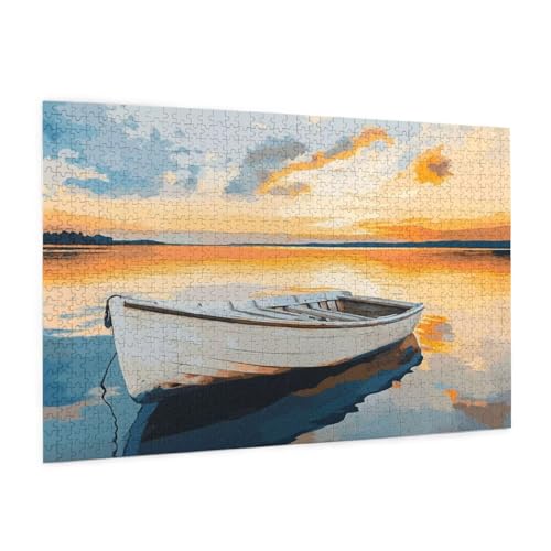 Puzzle Meer Puzzle 1500 Teile Schiff Puzzles Erwachsene mit Geschenkbox, DIY Groß Holzpuzzle für Erwachsene, Geschicklichkeitsspiel für Die Ganze Familie Geschenke für Frauen,Wanddeko 87 x 57 cm -400y von Zyupwjyy