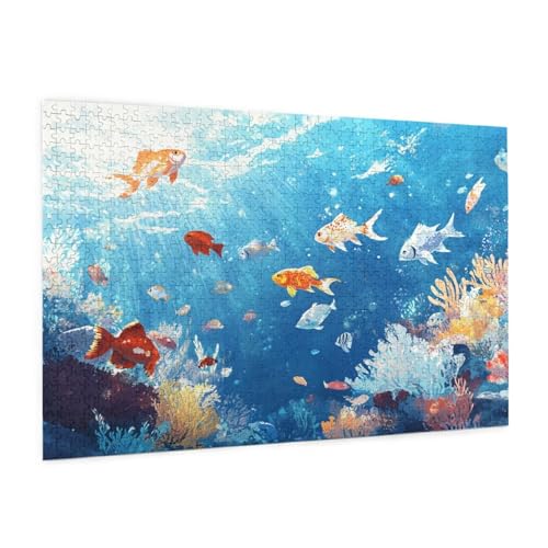 Puzzle Meeresboden Puzzle 500 Teile Tier Puzzles Erwachsene mit Geschenkbox, DIY Groß Holzpuzzle für Erwachsene, Geschicklichkeitsspiel für Die Ganze Familie Geschenke für Frauen 52 x 38 cm -440y Puzzle Meeresboden Puzzle 500 Teile Tier Puzzles Erwachsene mit Geschenkbox, DIY Groß Holzpuzzle für Erwachsene, Geschicklichkeitsspiel für Die Ganze Familie Geschenke für Frauen 52 x 38 cm -440y von Zyupwjyy