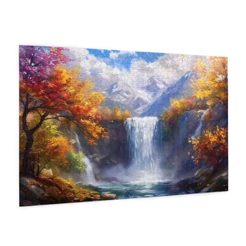 Puzzle Natur Puzzle 1500 Teile Wasserfall Puzzles Erwachsene mit Geschenkbox, DIY Groß Holzpuzzle für Erwachsene, Geschicklichkeitsspiel für Die Ganze Familie Geschenke für Frauen 87 x 57 cm -1108y Puzzle Natur Puzzle 1500 Teile Wasserfall Puzzles Erwachsene mit Geschenkbox, DIY Groß Holzpuzzle für Erwachsene, Geschicklichkeitsspiel für Die Ganze Familie Geschenke für Frauen 87 x 57 cm -1108y von Zyupwjyy