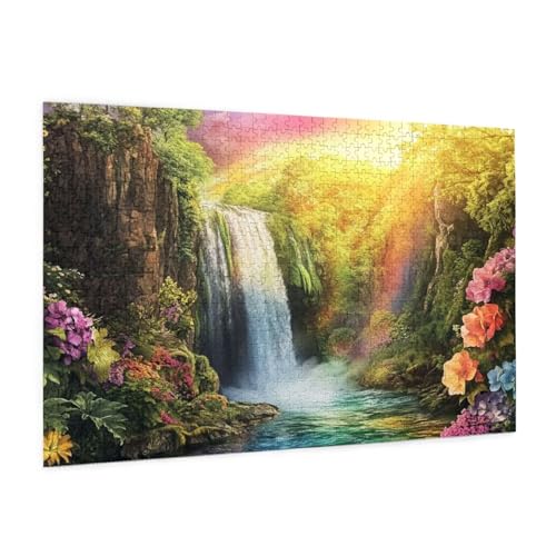 Puzzle Natur Puzzle 6000 Teile Wasserfall Puzzles Erwachsene mit Geschenkbox, DIY Groß Holzpuzzle für Erwachsene, Geschicklichkeitsspiel für Die Ganze Familie Geschenke für Frauen 105 x 180 cm -2355y von Zyupwjyy
