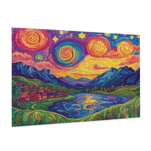 Puzzle Retro Puzzle 1500 Teile Landschaft Puzzles Erwachsene mit Geschenkbox, DIY Groß Holzpuzzle für Erwachsene, Geschicklichkeitsspiel für Die Ganze Familie Geschenke für Frauen 87 x 57 cm -1480y Puzzle Retro Puzzle 1500 Teile Landschaft Puzzles Erwachsene mit Geschenkbox, DIY Groß Holzpuzzle für Erwachsene, Geschicklichkeitsspiel für Die Ganze Familie Geschenke für Frauen 87 x 57 cm -1480y von Zyupwjyy