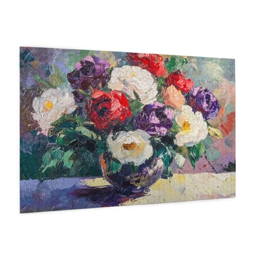 Puzzle Retro Puzzle 500 Teile Blume Puzzles Erwachsene mit Geschenkbox,DIY Groß Holzpuzzle für Erwachsene, Geschicklichkeitsspiel für Die Ganze Familie Geschenke für Frauen, Wanddeko 52 x 38 cm -1496y Puzzle Retro Puzzle 500 Teile Blume Puzzles Erwachsene mit Geschenkbox,DIY Groß Holzpuzzle für Erwachsene, Geschicklichkeitsspiel für Die Ganze Familie Geschenke für Frauen, Wanddeko 52 x 38 cm -1496y von Zyupwjyy