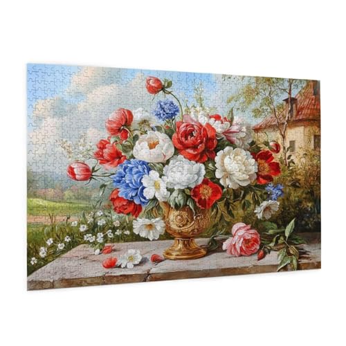 Puzzle Retro Puzzle 500 Teile Blume Puzzles Erwachsene mit Geschenkbox,DIY Groß Holzpuzzle für Erwachsene, Geschicklichkeitsspiel für Die Ganze Familie Geschenke für Frauen, Wanddeko 52 x 38 cm -1486y Puzzle Retro Puzzle 500 Teile Blume Puzzles Erwachsene mit Geschenkbox,DIY Groß Holzpuzzle für Erwachsene, Geschicklichkeitsspiel für Die Ganze Familie Geschenke für Frauen, Wanddeko 52 x 38 cm -1486y von Zyupwjyy