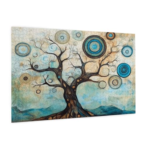 Puzzle Retro Puzzle 6000 Teile Baum Des Lebens Puzzles Erwachsene mit Geschenkbox, DIY Groß Holzpuzzle für Erwachsene,Geschicklichkeitsspiel für Die Ganze Familie Geschenke für Frauen 105x180 cm -374y von Zyupwjyy